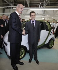 Electric Smart Zetsche Sarkozy