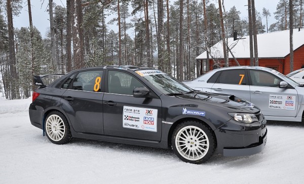 Michelin Winter Experience 2014 Subaru WRX STI Schwarz