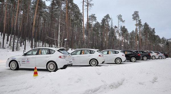 Michelin Winter Experience 2014 Subarus