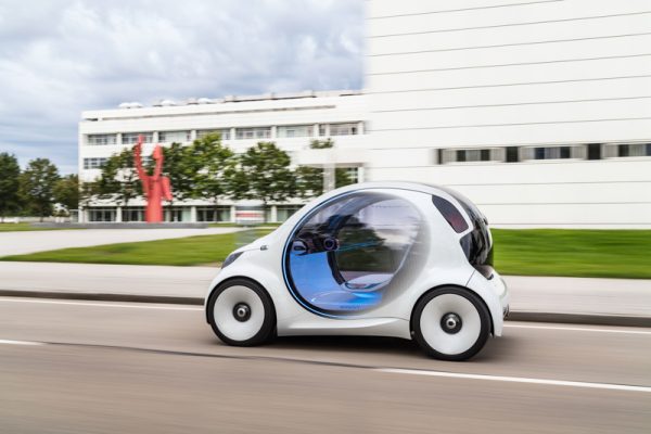 Autonomes Konzeptfahrzeug smart vision EQ fortwo: So sieht das Carsharing der Zukunft aus